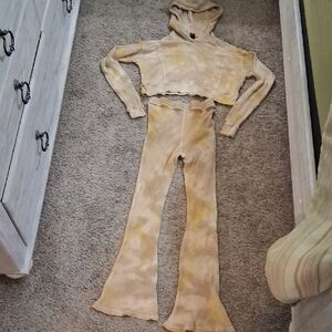 Wild Fable Yellow and Tan Flared Costume